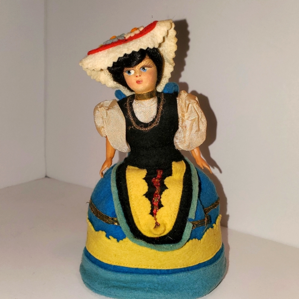 1940's Lenci Felt Doll Purse
